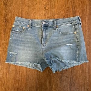 Gap mid rise denim shorts